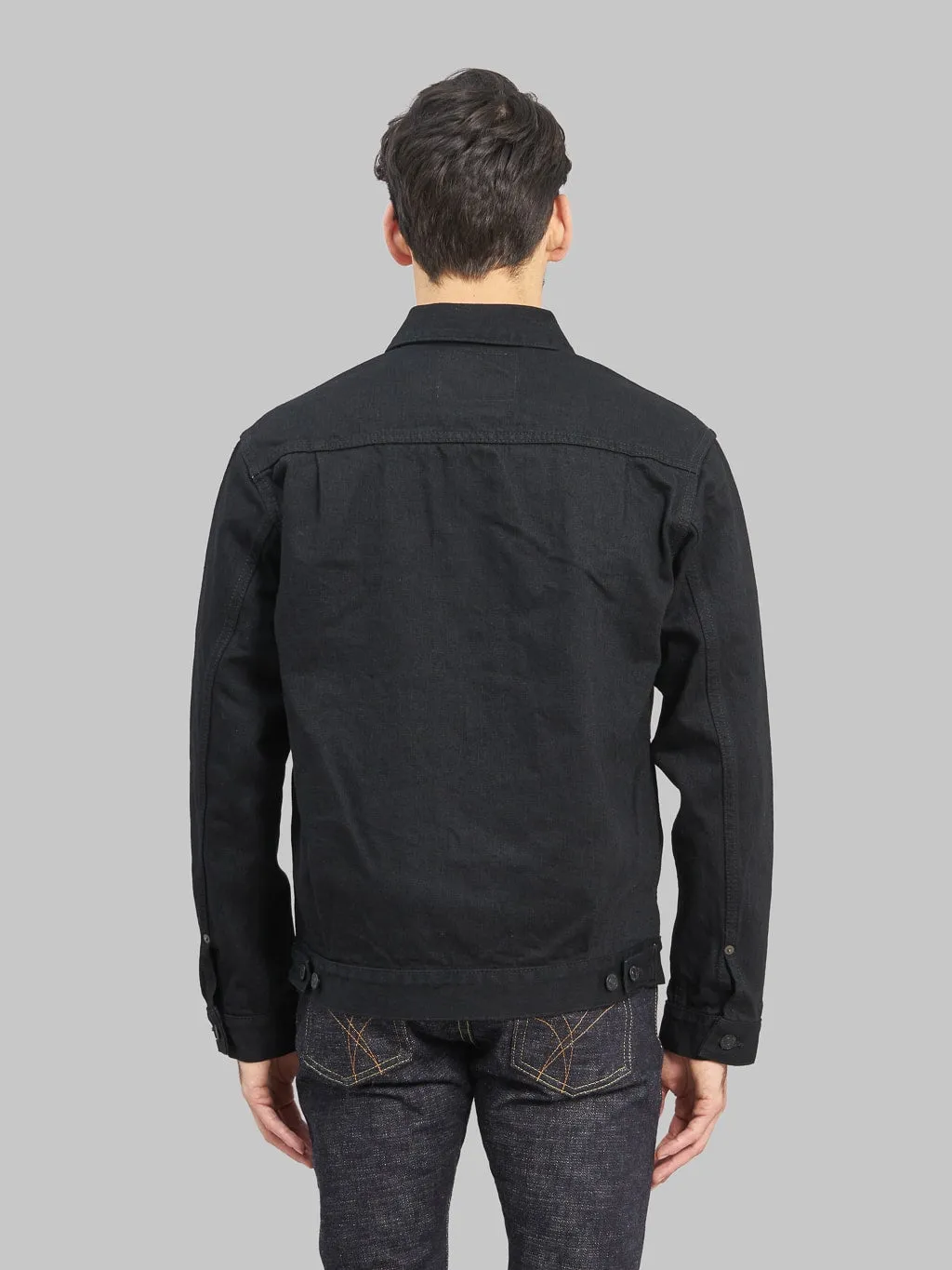 Momotaro MXGJ1108 15.7oz Black x Black Type II Jacket