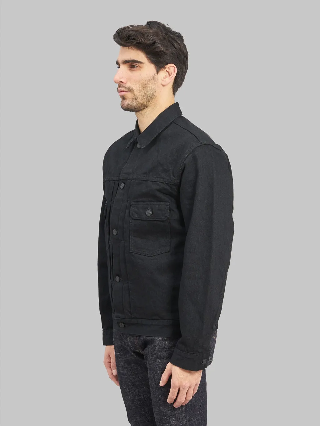 Momotaro MXGJ1108 15.7oz Black x Black Type II Jacket