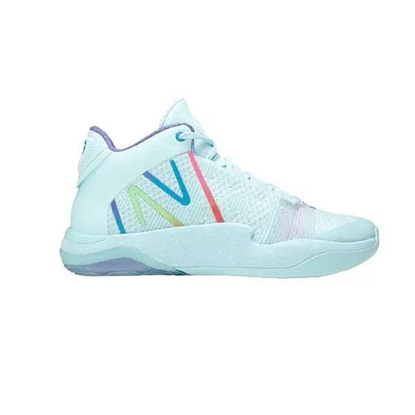 NB Two WXYv2 Girl's Basketball Court Shoe - Ice Blue / White / Violet