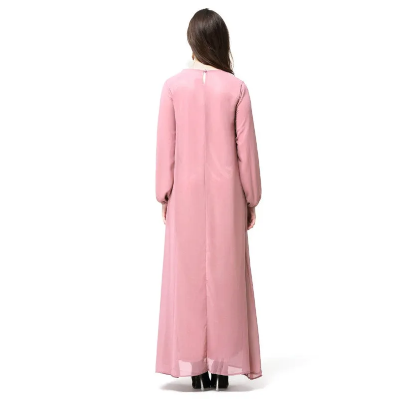 New Women's Elegant Maxi Long Dress Kaftan Jilbab Islamic Abaya Muslim Cocktail PY3 SM6