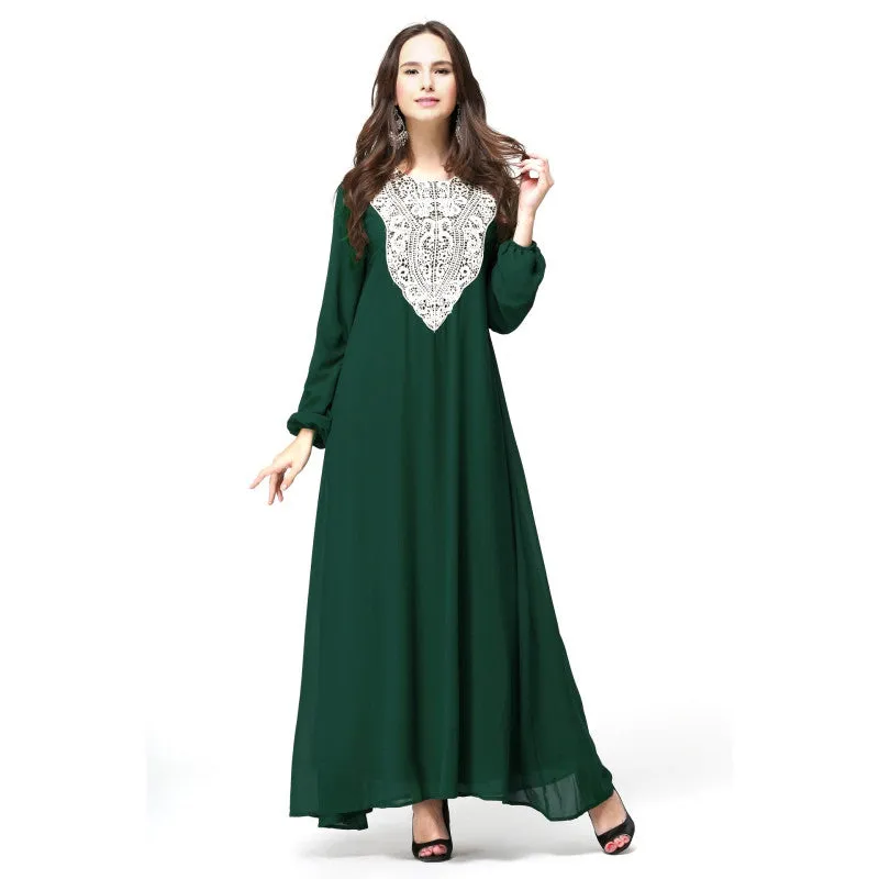 New Women's Elegant Maxi Long Dress Kaftan Jilbab Islamic Abaya Muslim Cocktail PY3 SM6