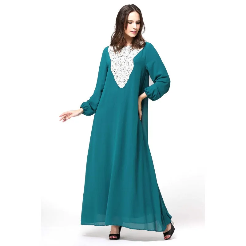 New Women's Elegant Maxi Long Dress Kaftan Jilbab Islamic Abaya Muslim Cocktail PY3 SM6