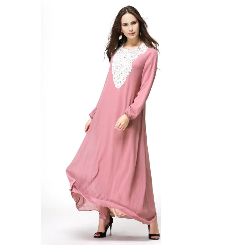 New Women's Elegant Maxi Long Dress Kaftan Jilbab Islamic Abaya Muslim Cocktail PY3 SM6