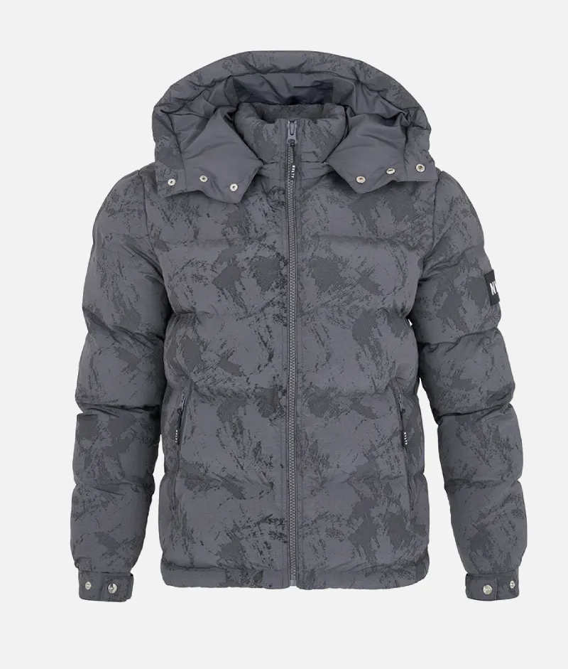 Nvlty Concrete Puffer Jacket Charcoal Grey | Upto 30% Off