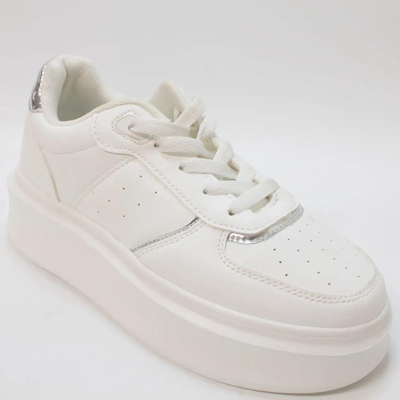 Office Freelance Platform Lace Up Trainers White Uk Size 5