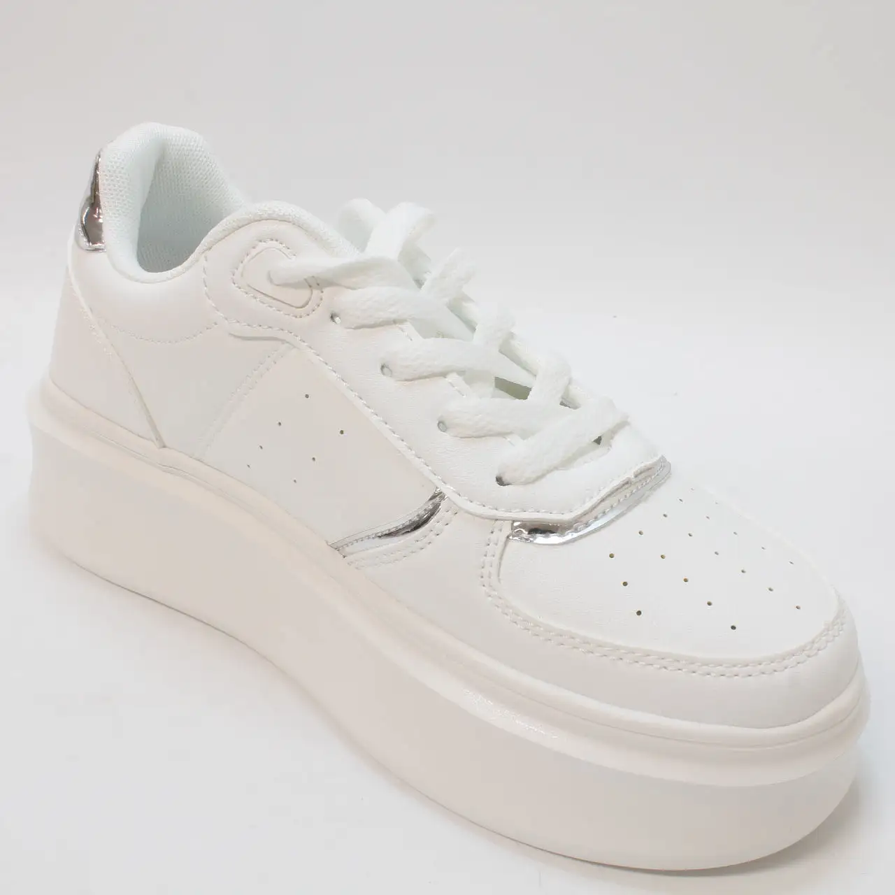 Office Freelance Platform Lace Up Trainers White Uk Size 5