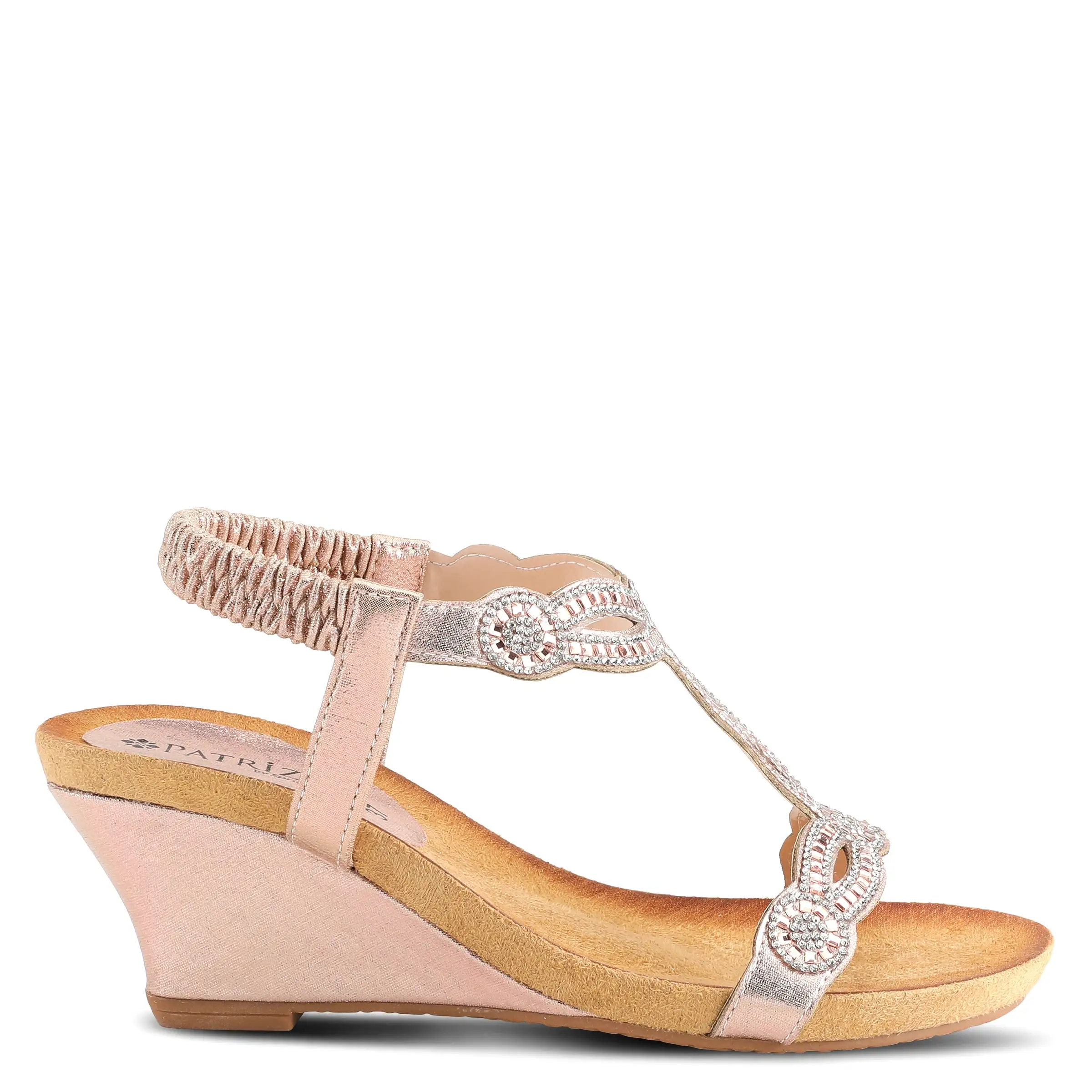 PATRIZIA SHINING T-STRAP SANDALS