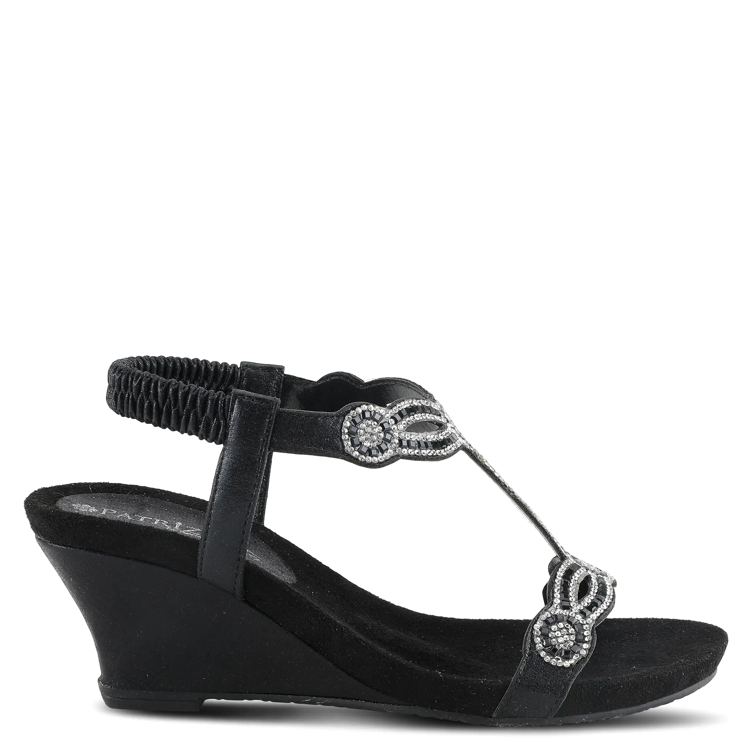 PATRIZIA SHINING T-STRAP SANDALS