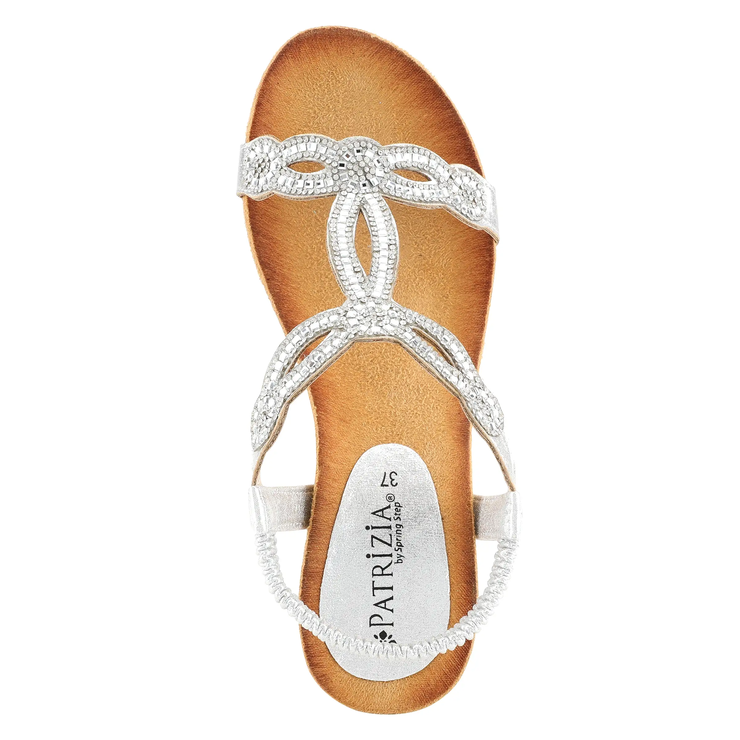 PATRIZIA SHINING T-STRAP SANDALS