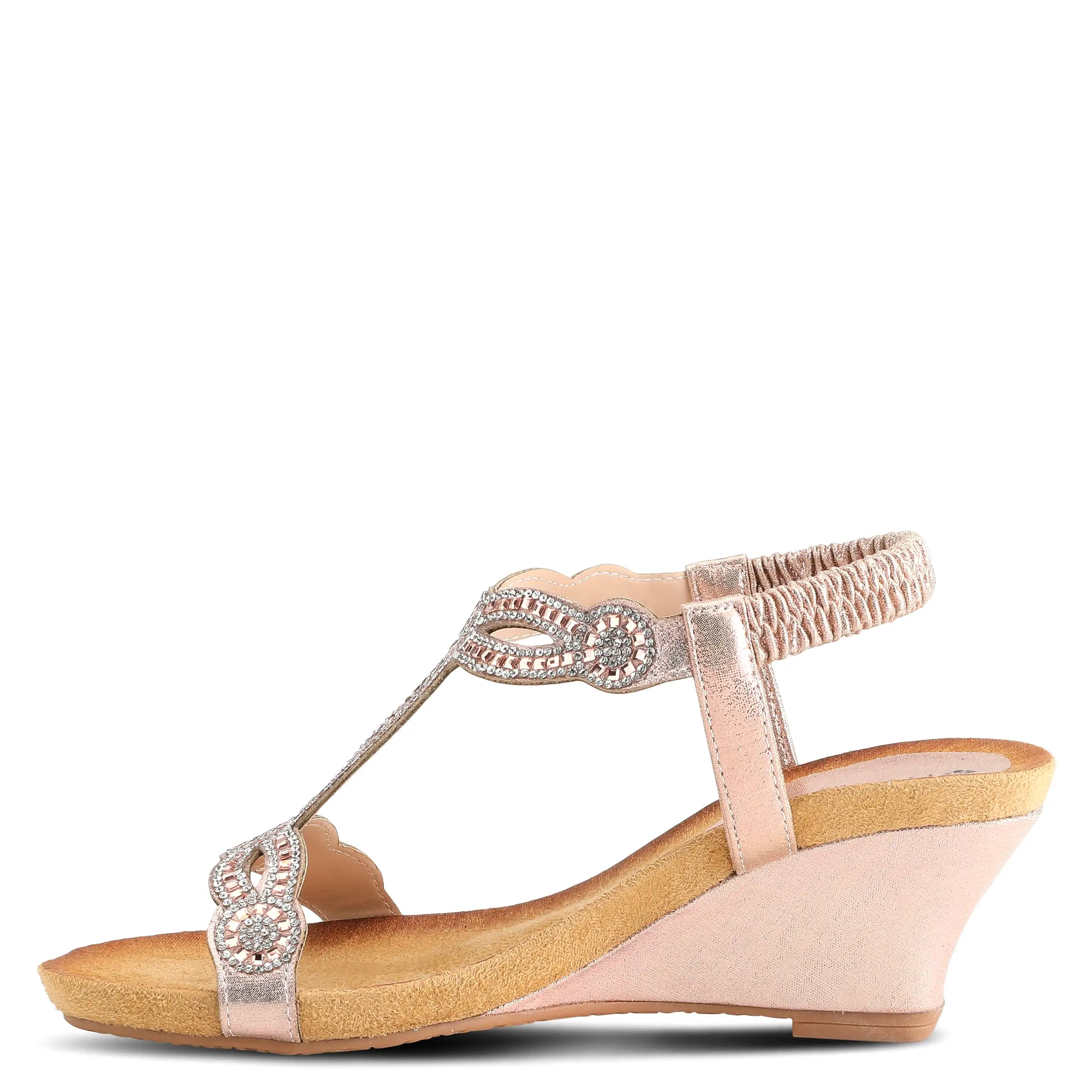 PATRIZIA SHINING T-STRAP SANDALS