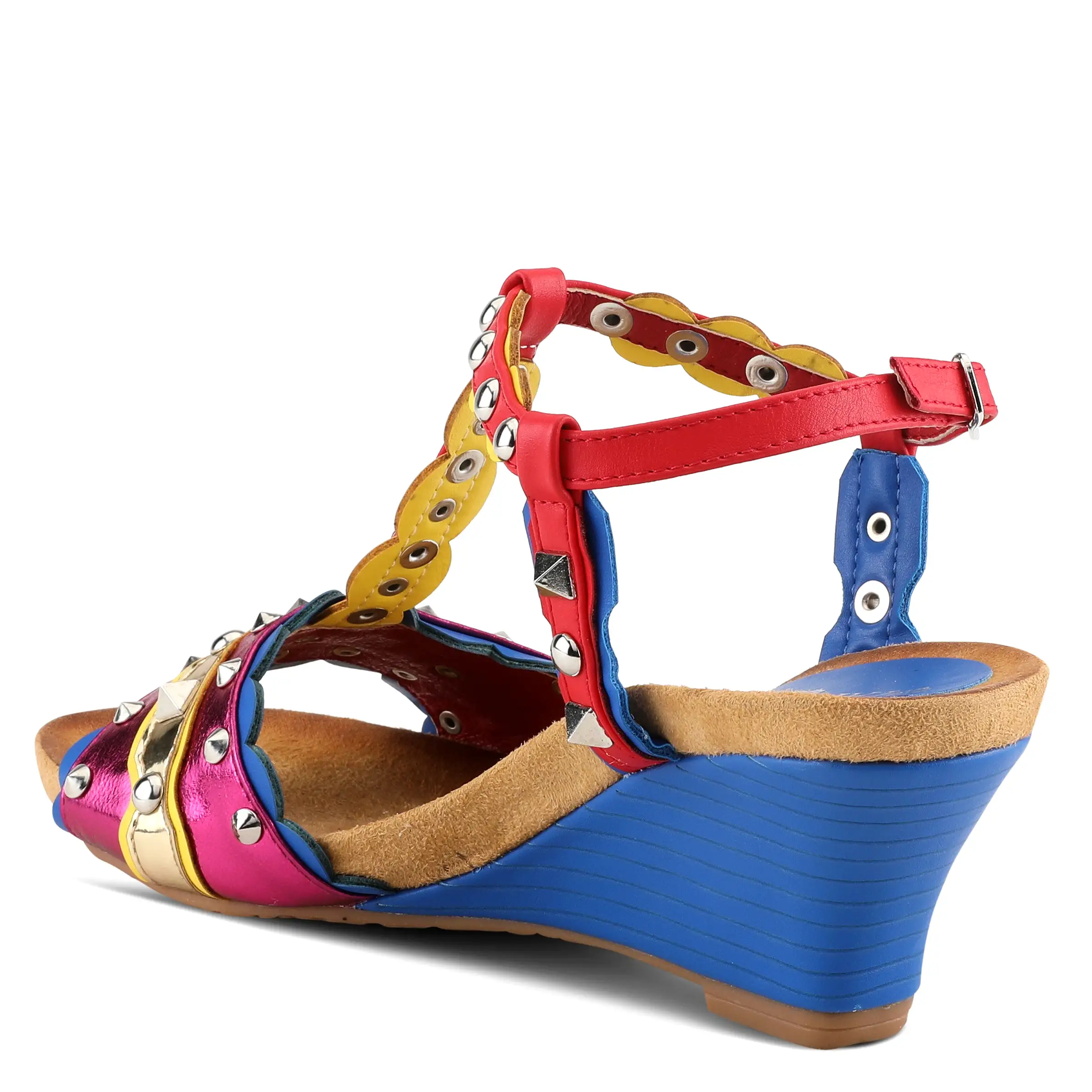 PATRIZIA WILDHONEY T-STRAP SANDALS