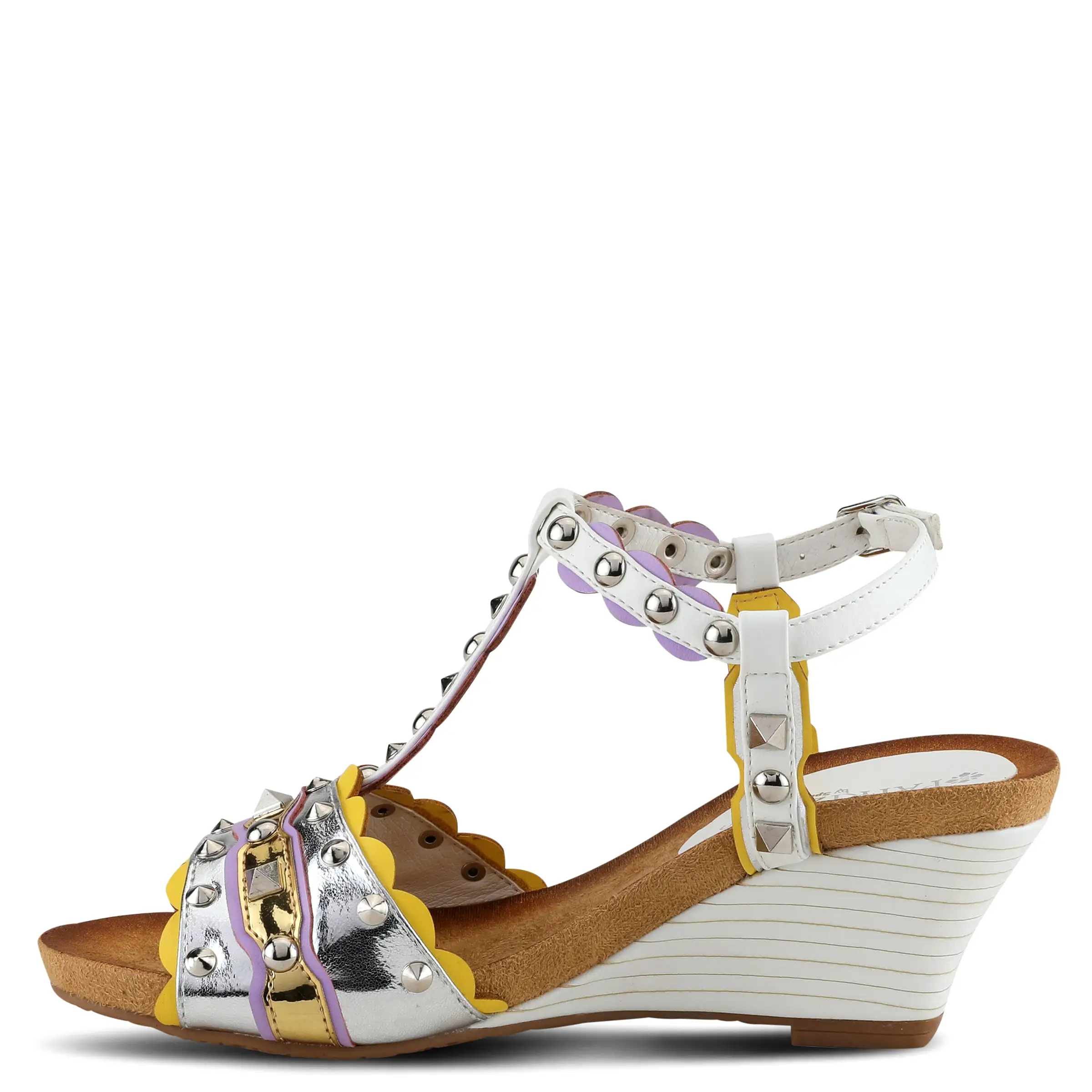 PATRIZIA WILDHONEY T-STRAP SANDALS