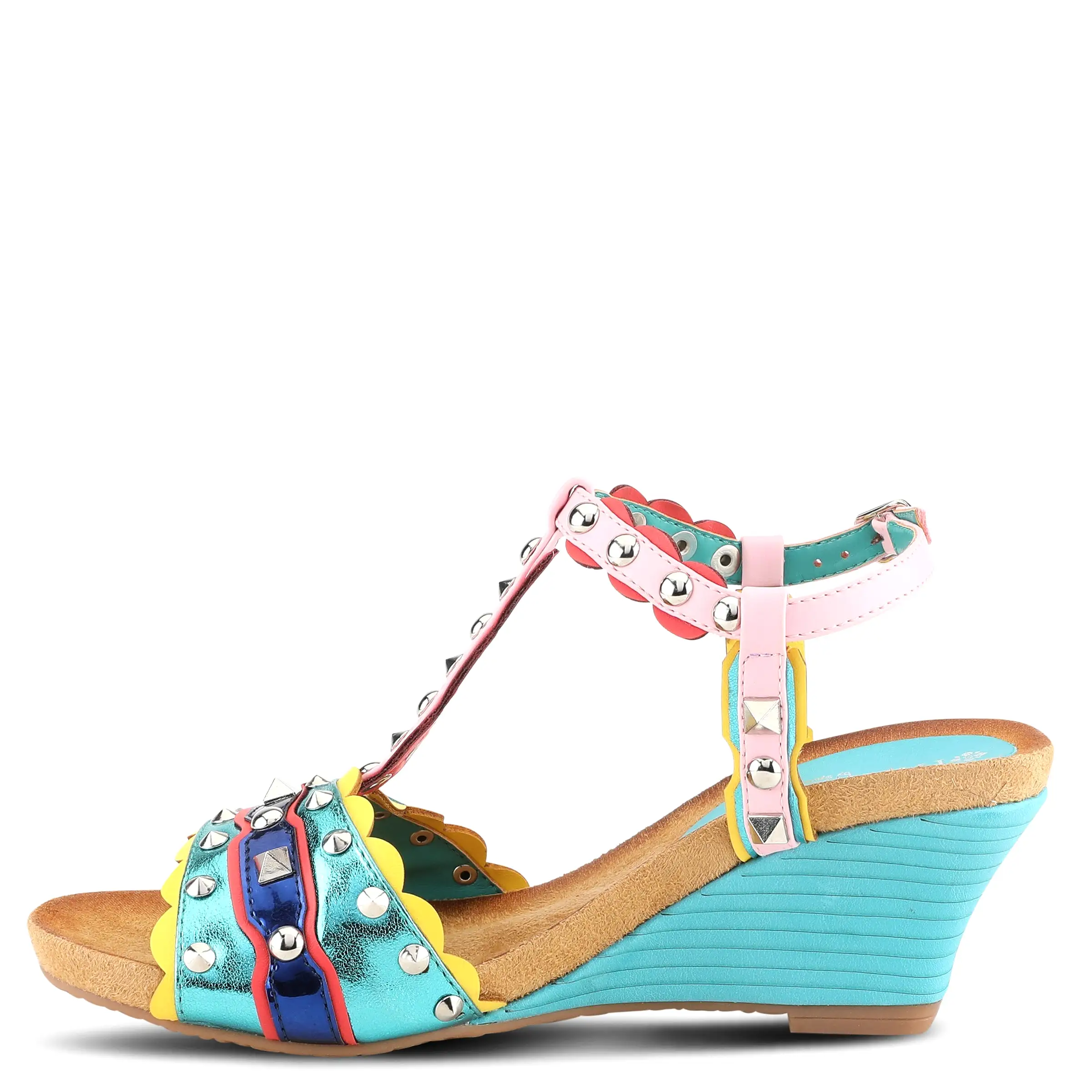 PATRIZIA WILDHONEY T-STRAP SANDALS