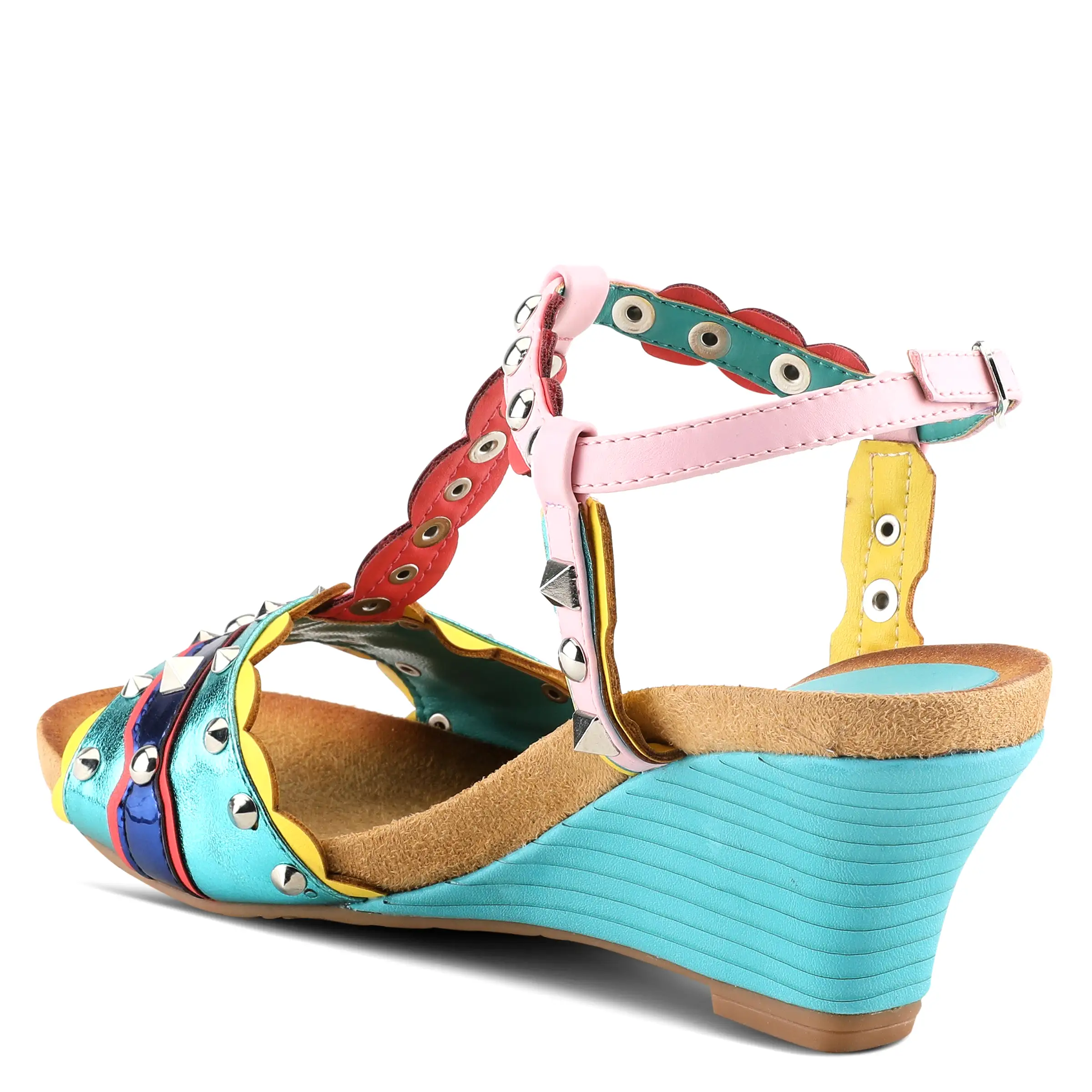 PATRIZIA WILDHONEY T-STRAP SANDALS