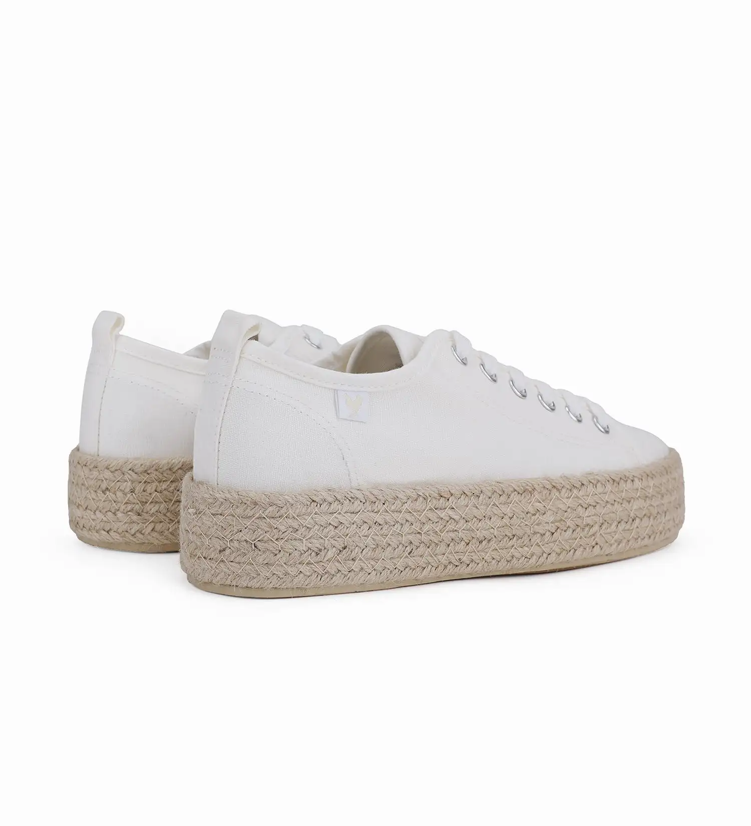 Pitas lace-up 4cm platform espadrille sneakers