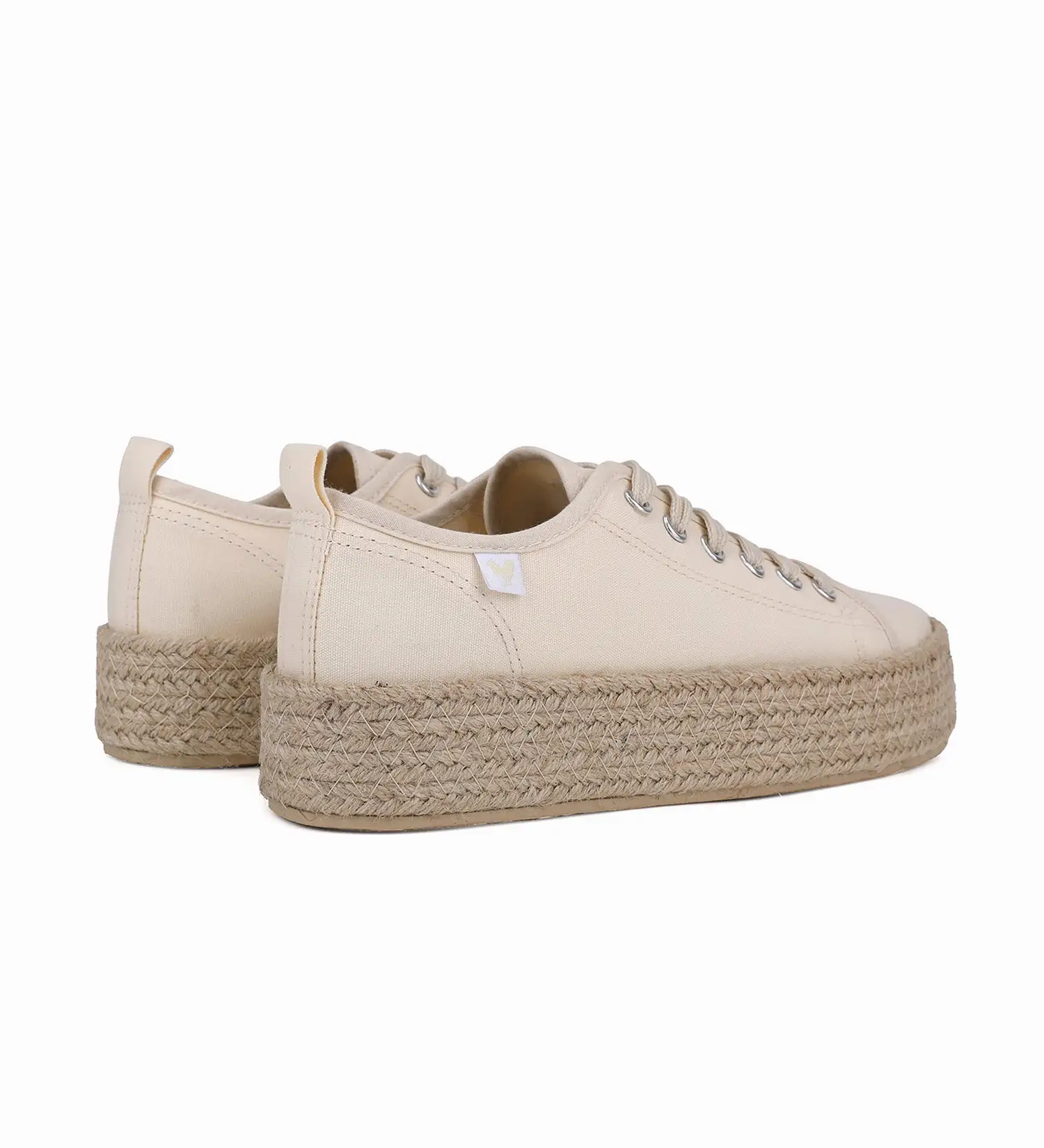 Pitas lace-up 4cm platform espadrille sneakers