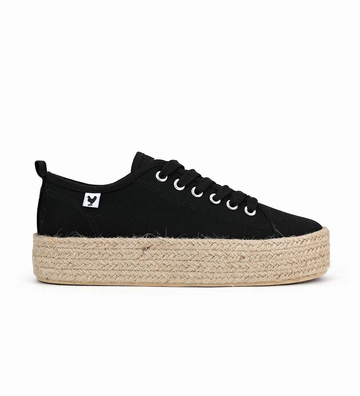 Pitas lace-up 4cm platform espadrille sneakers