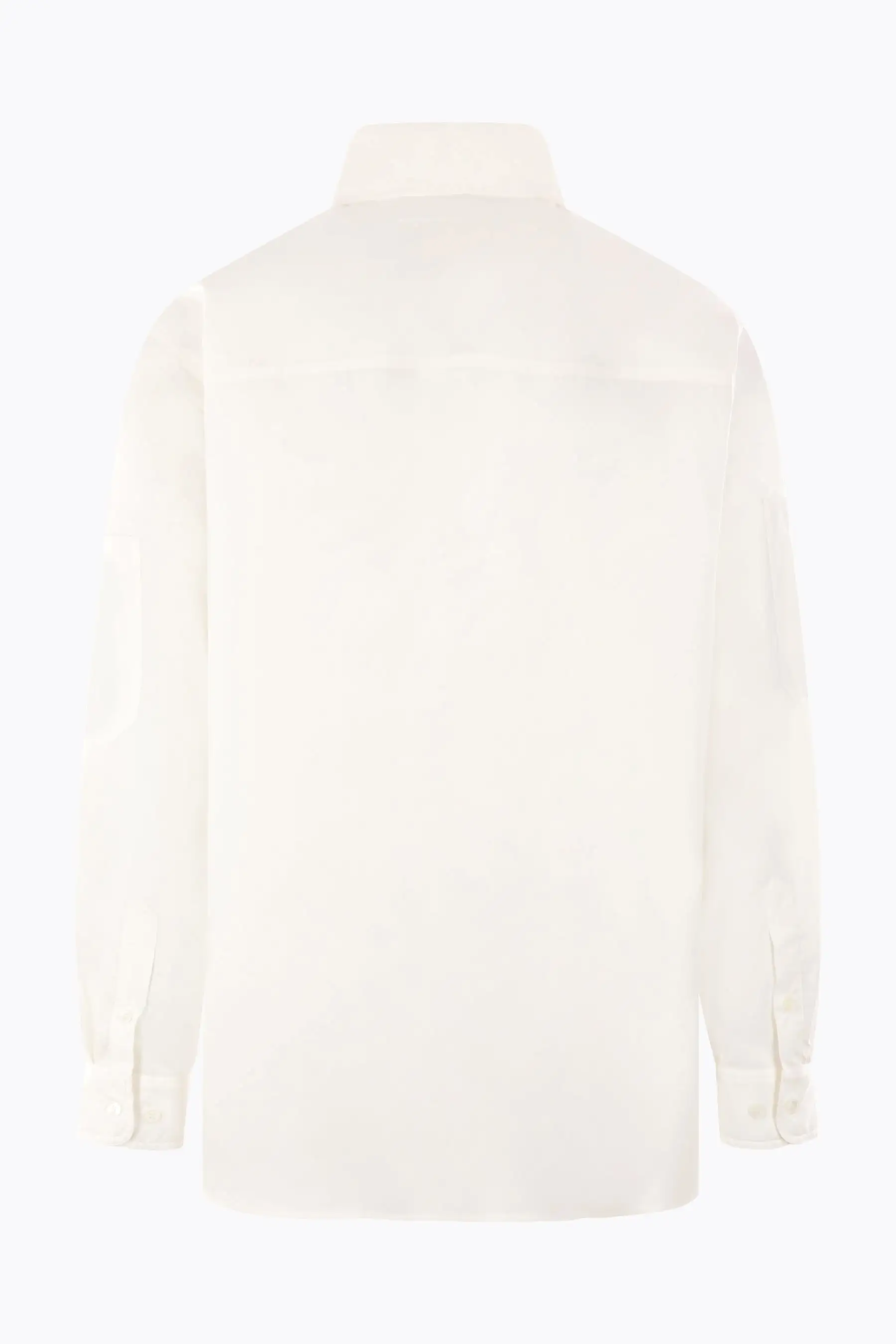 poplin oversized shirt with numeric logo embroidery