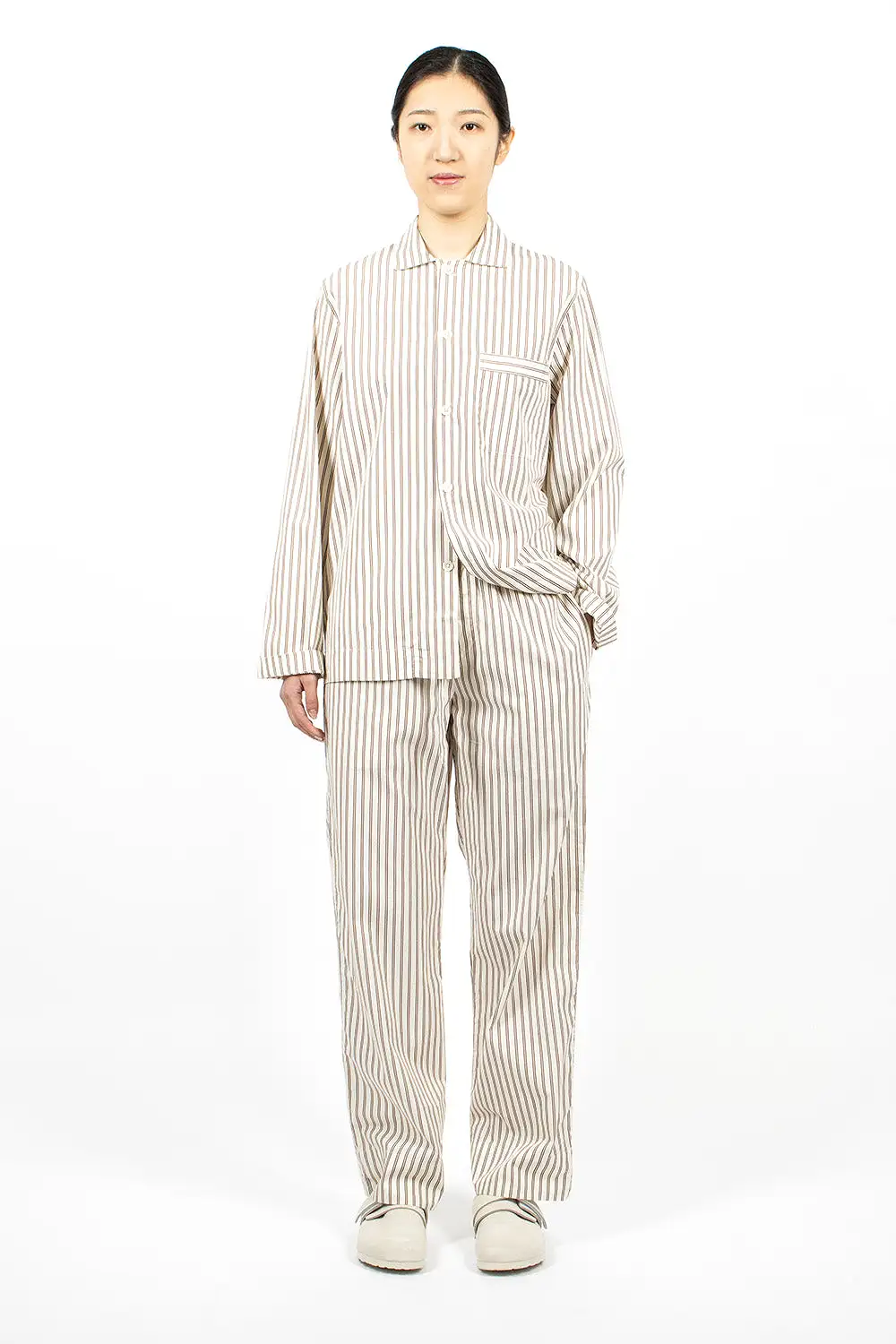 Poplin Pyjama Shirt Hopper Stripes