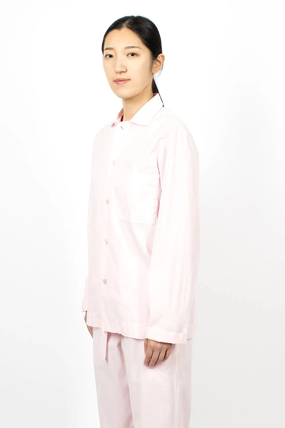 Poplin Pyjama Shirt Soft Pink