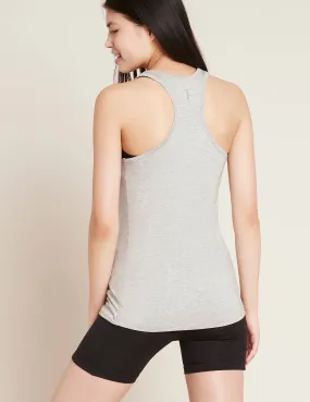 Racerback Active Tank - Light Grey Marl