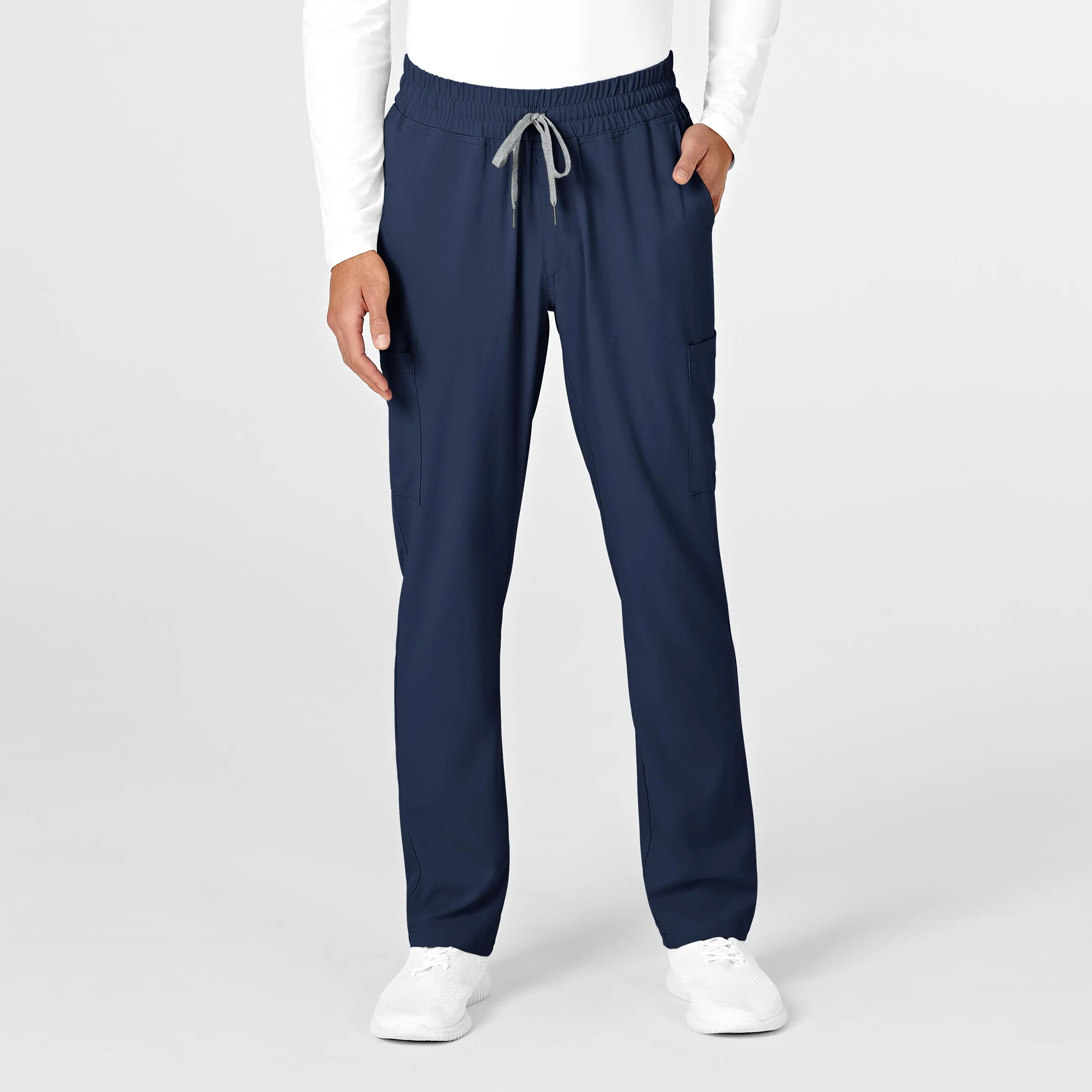 RENEW Mens Straight Slim Scrub Pant - Navy