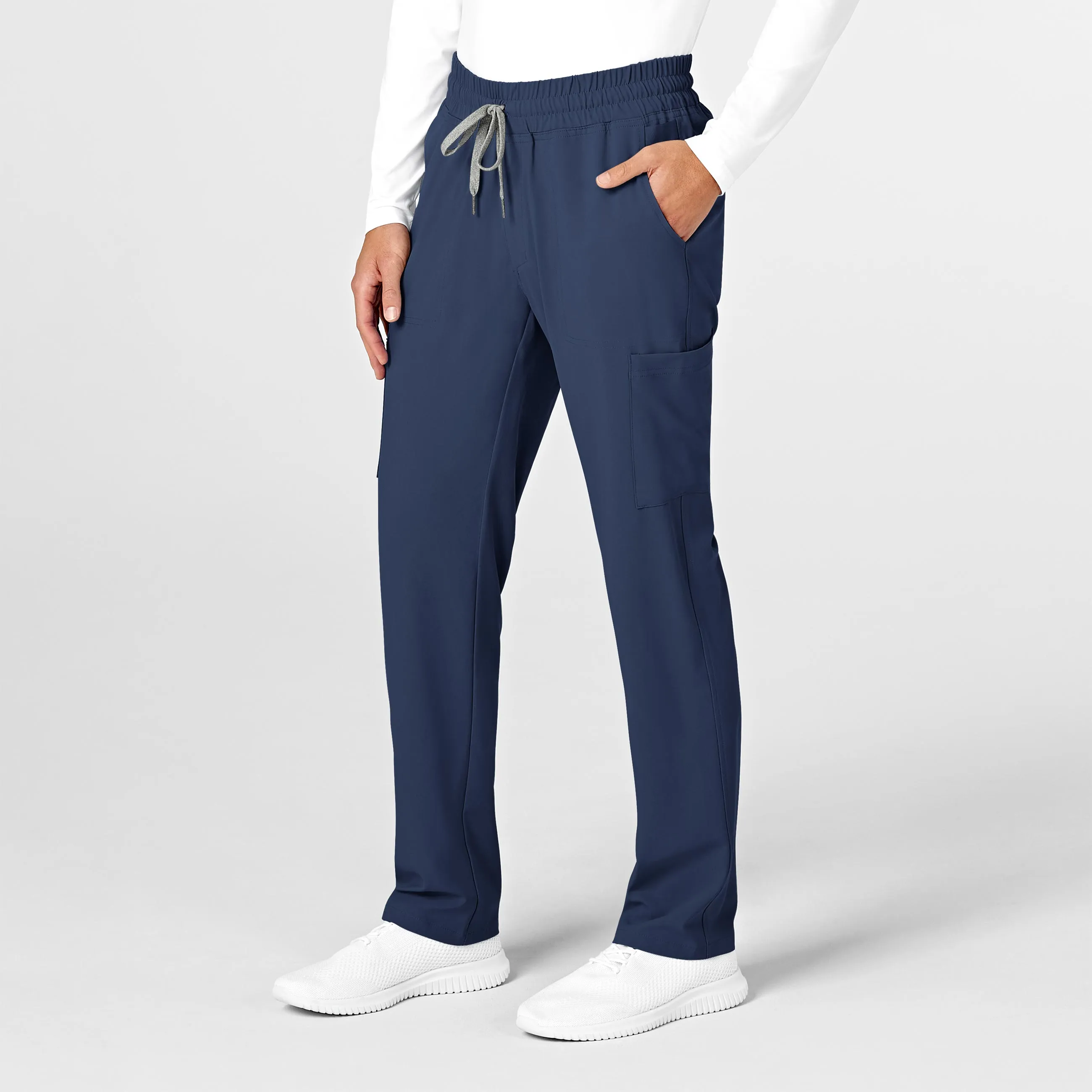 RENEW Mens Straight Slim Scrub Pant - Navy