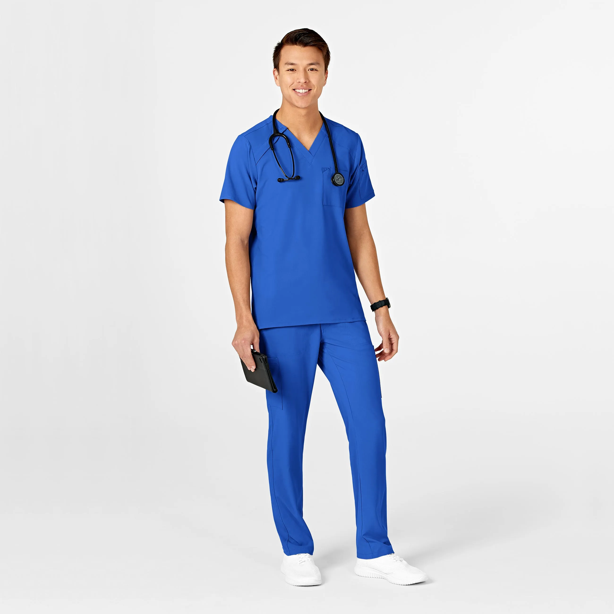 RENEW Mens Straight Slim Scrub Pant - Royal