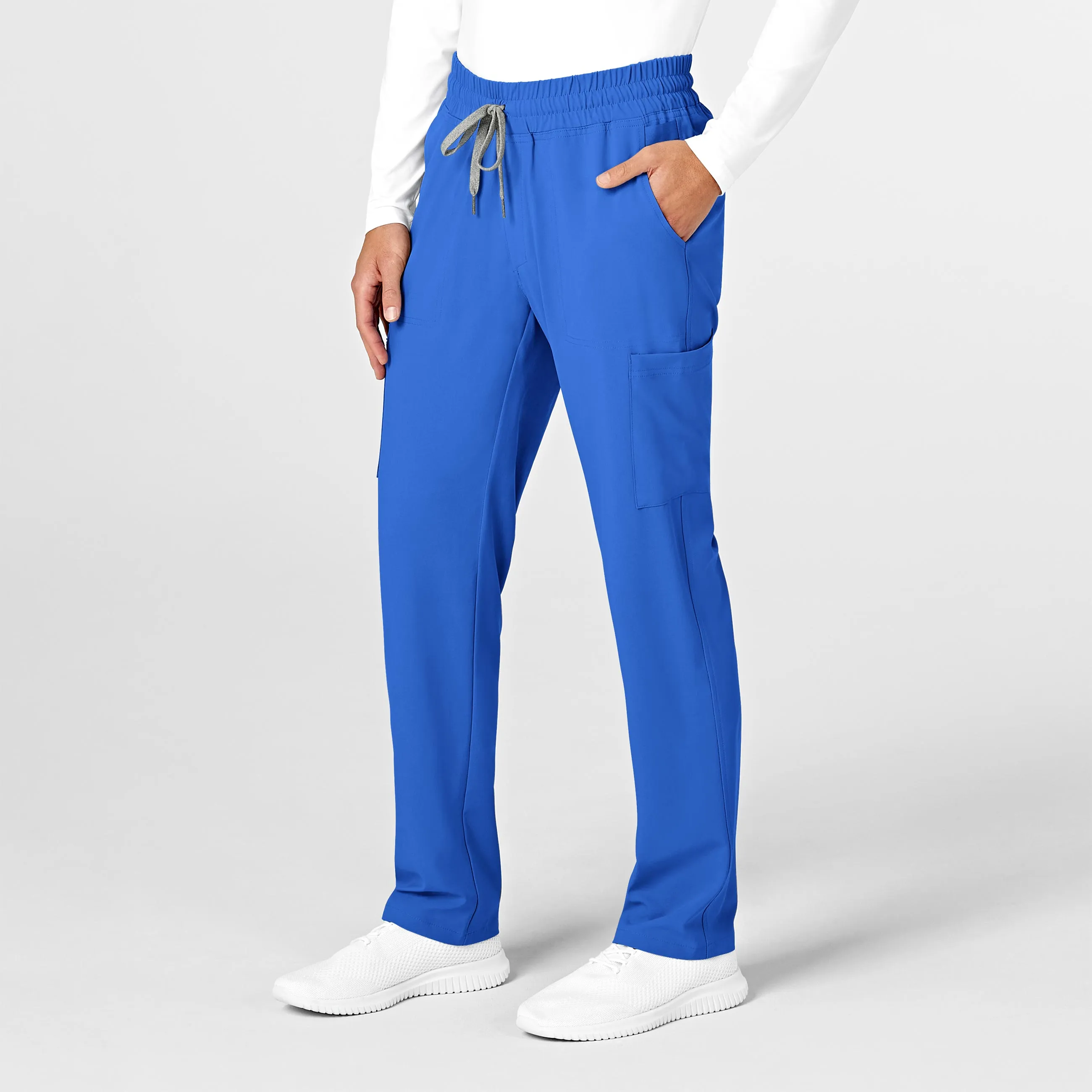 RENEW Mens Straight Slim Scrub Pant - Royal