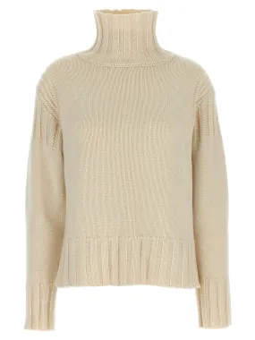 Ribbed Detail Sweater Sweater, Cardigans White