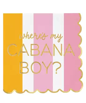 Scallop Paper Napkins - Cabana Boy