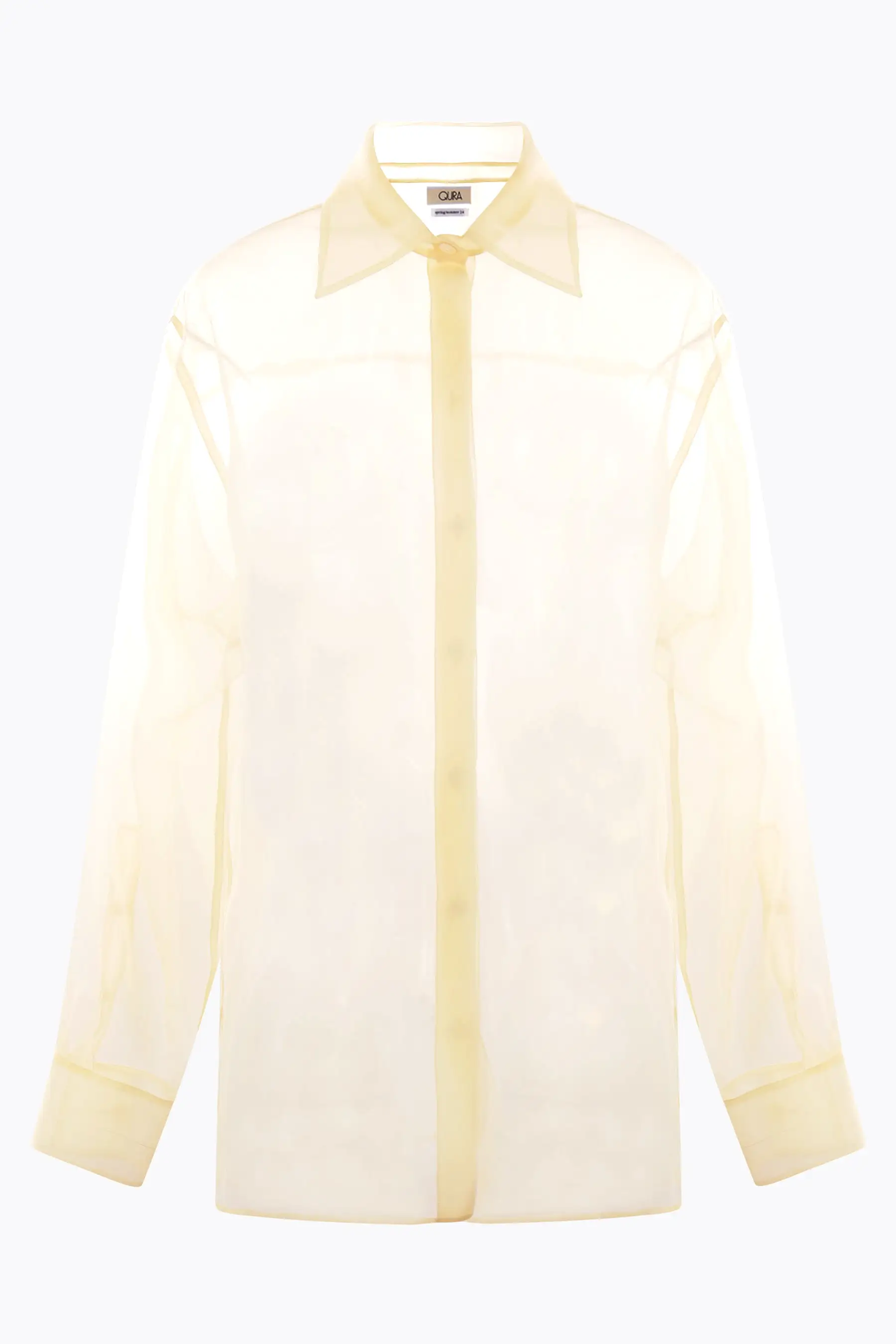 silk organza oversized shirt