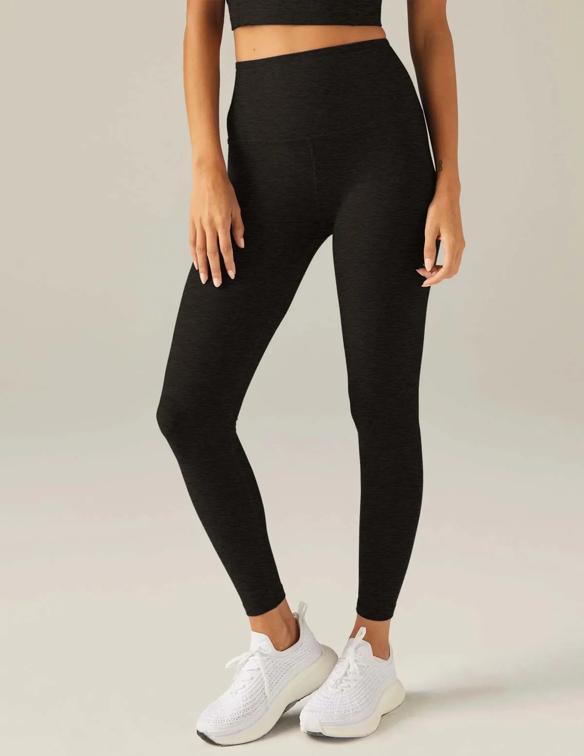 Spacedye High Waisted Midi Legging - Darkest Night