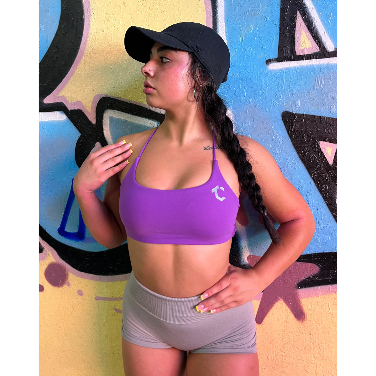 Spaghetti Crisscross Backless Sports Bra