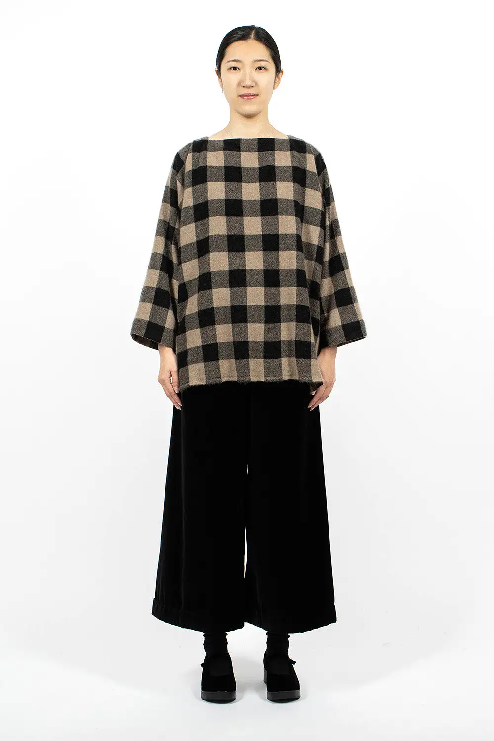 Square Check Shirt Brown/Black