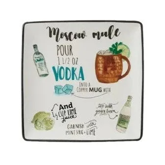 SQUARE COCKTAIL PLATE