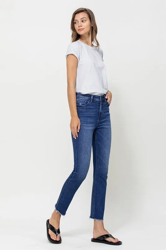 Staten Island High Rise Slim Straight Denim