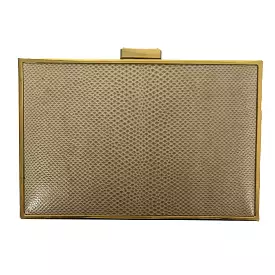 Stephane Rolland Vanilla Snakeskin Box Evening Bag