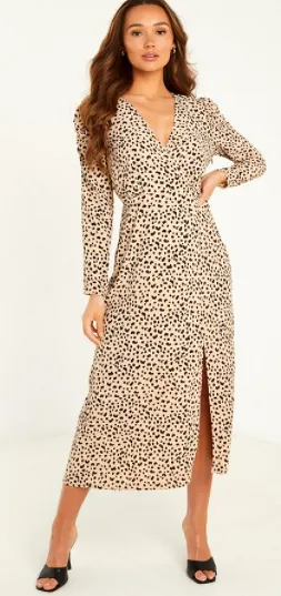 Stone Animal Midi Dress