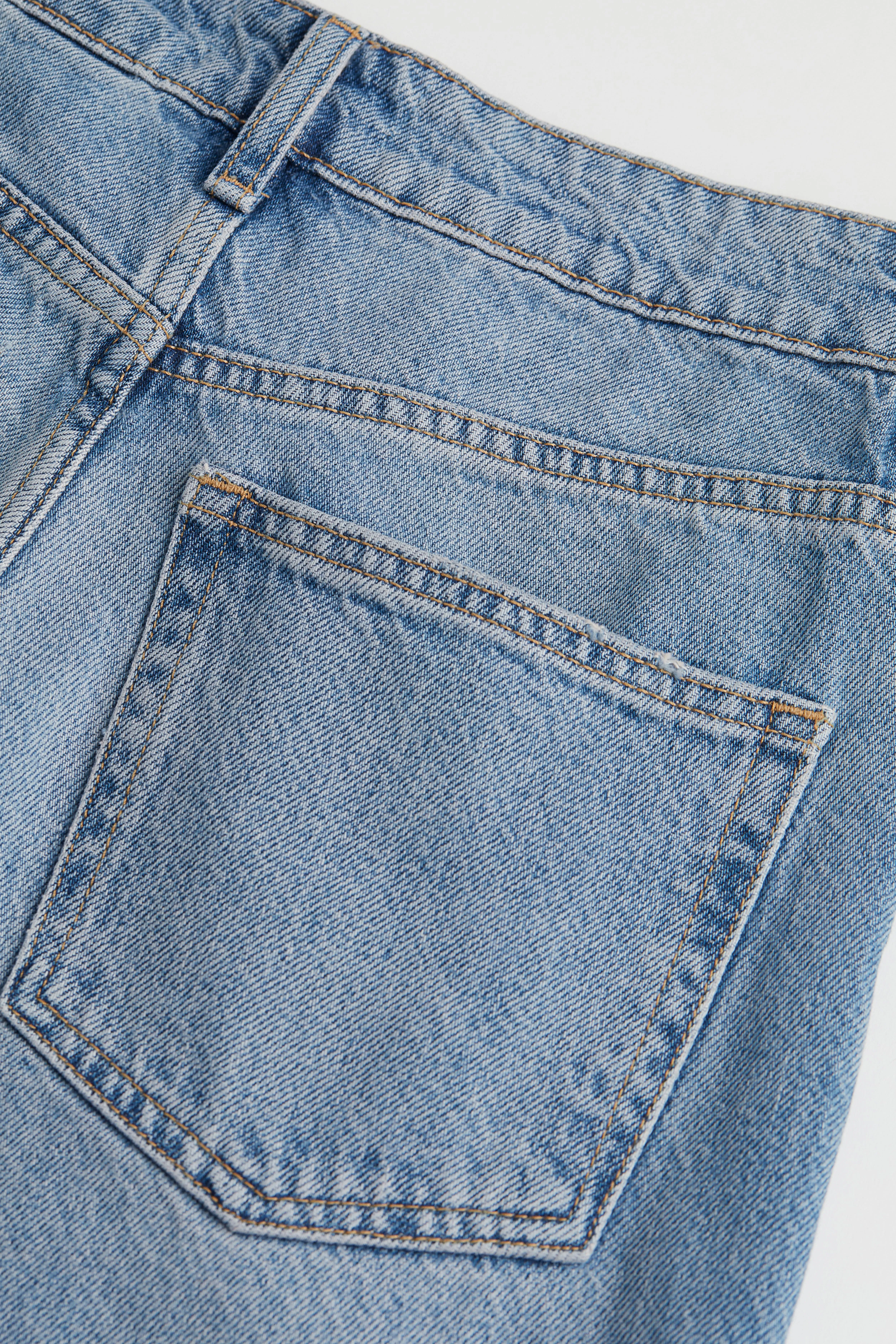 Straight High Jeans - High waist - Long - Denim blue - Ladies | H&M GB