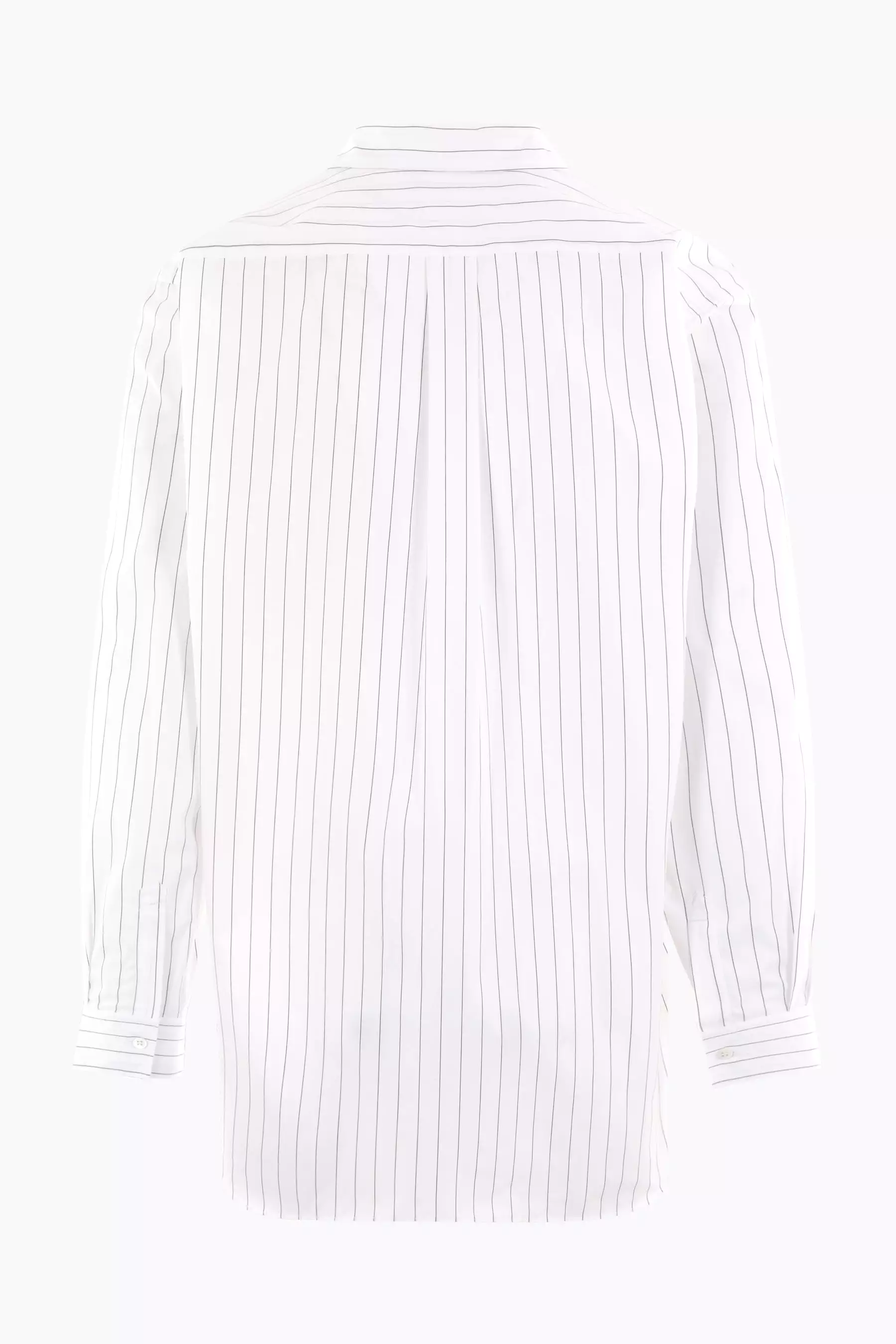 striped poplin oversized shirt