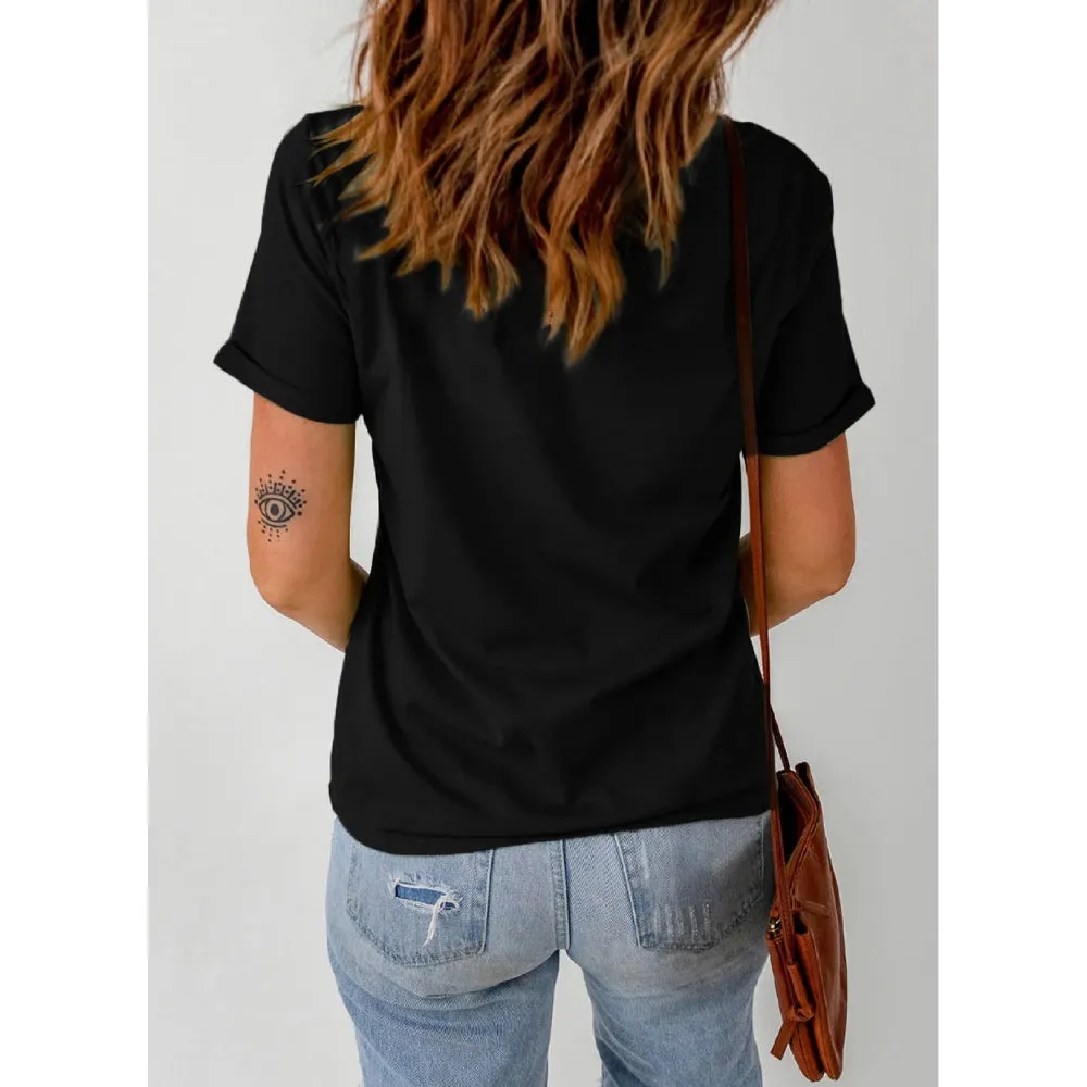 Sugar & Lace Womens Rhinestone Horseshoe T-Shirt | Shop Now