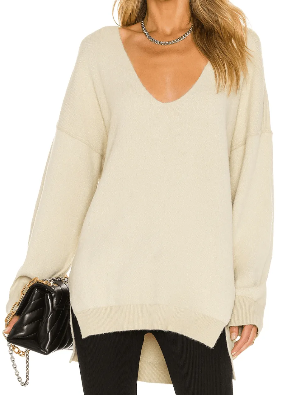 Sweater Weather Pullover in Marzipan Ivory