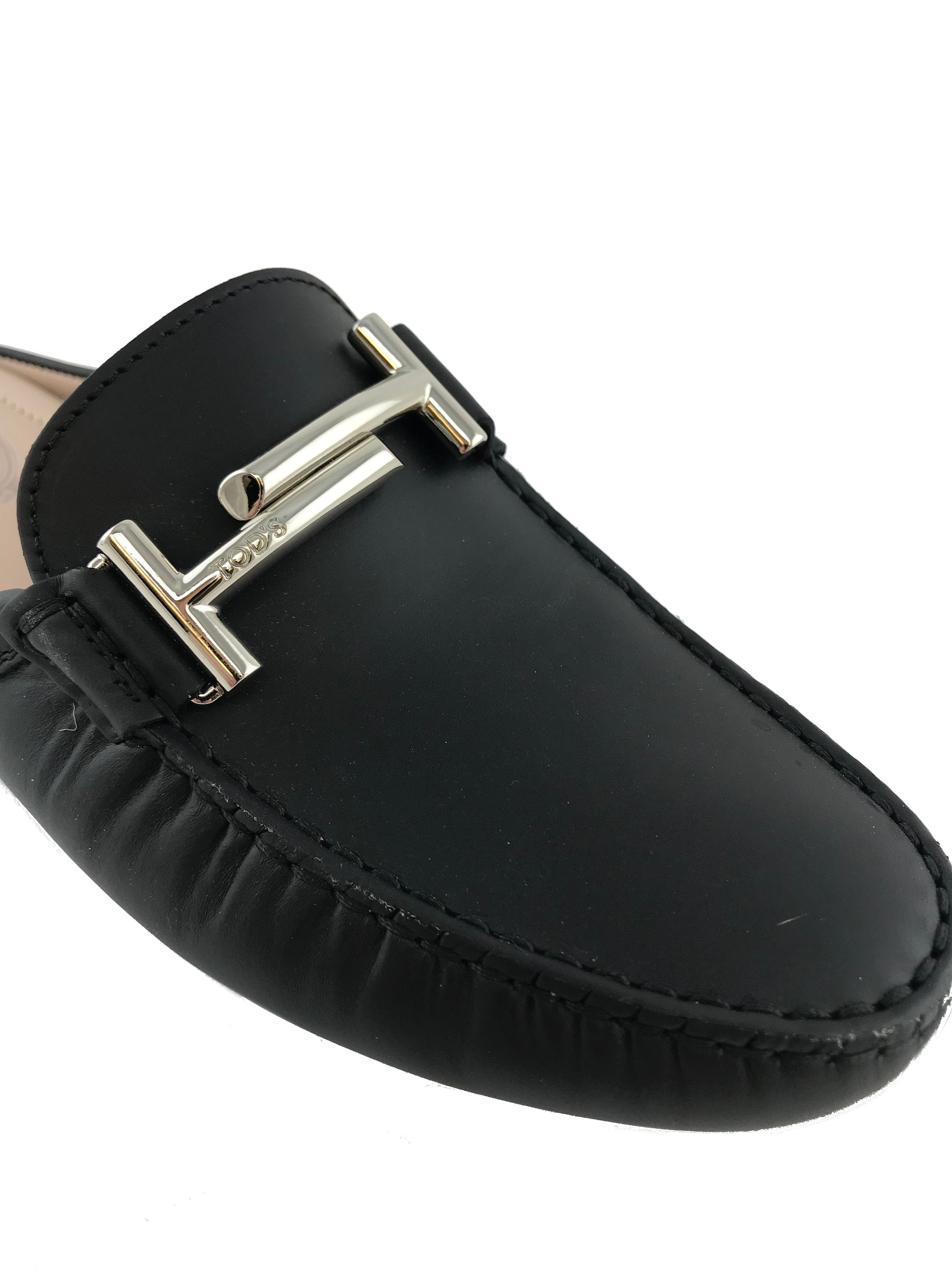 Tod's Gommino Leather Backless Driving Shoe Size 7