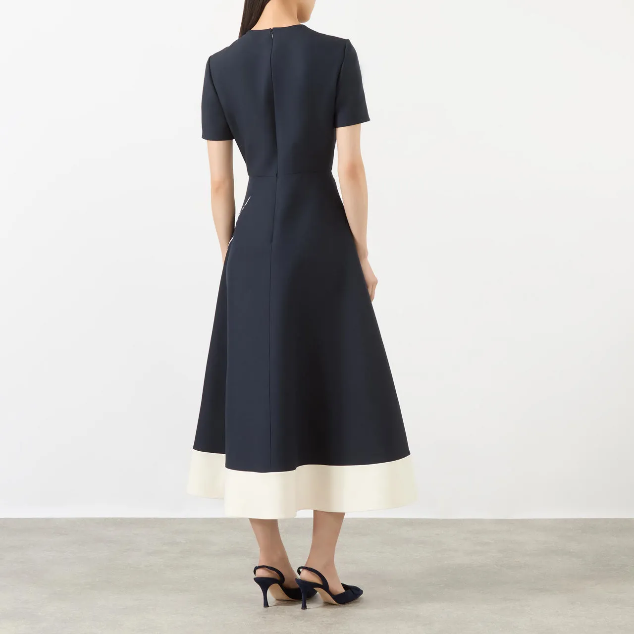 VALENTINO Evening Flared Dress - Black