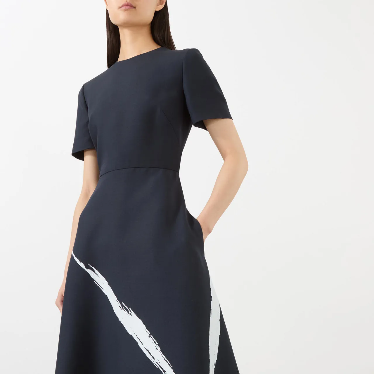 VALENTINO Evening Flared Dress - Black