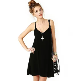 Vestido de festa Women Elegant Off The Shoulder Cross Backless Black Dress Feida