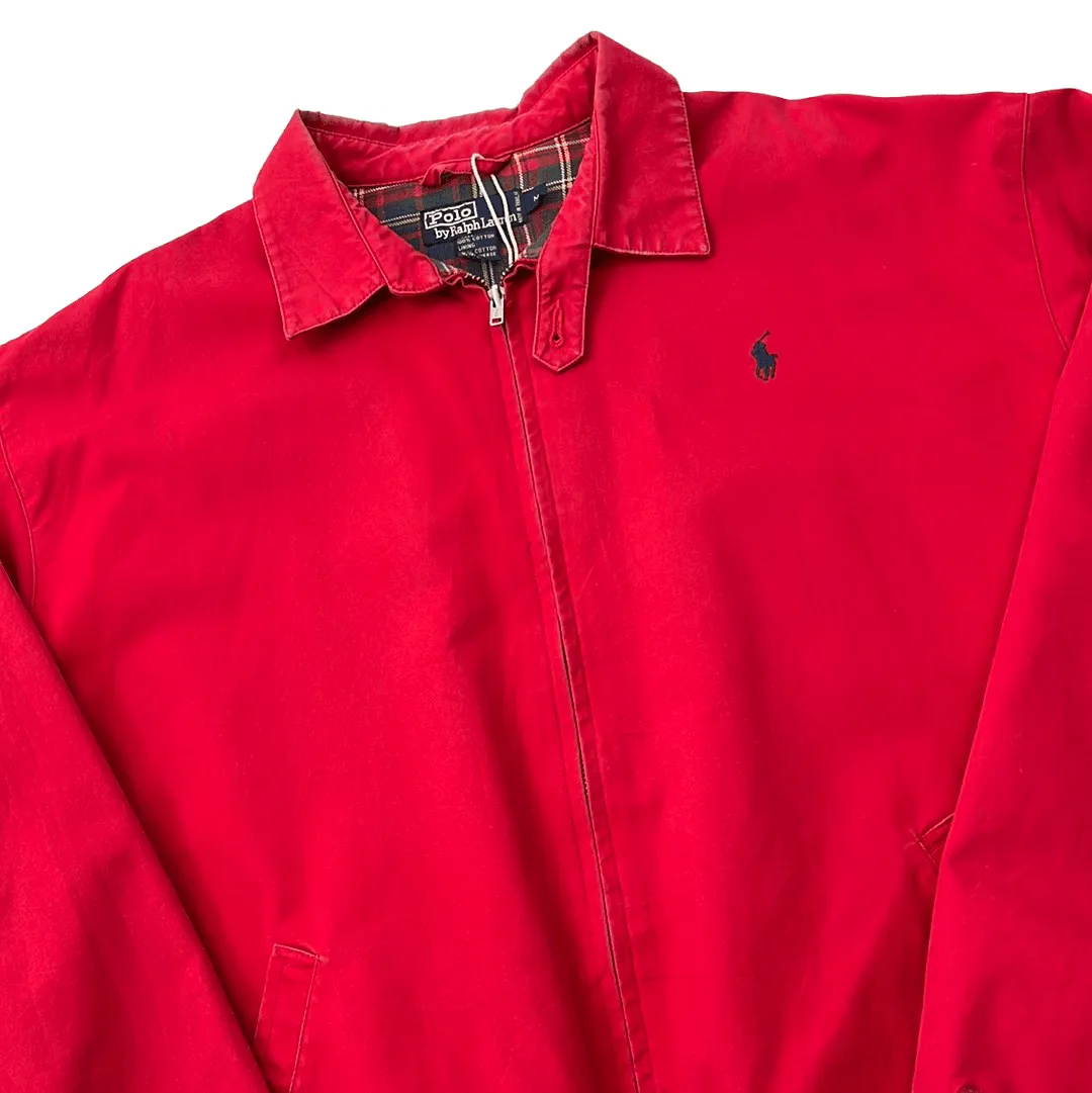 Vintage Red Polo Ralph Lauren Harrington Jacket - Medium