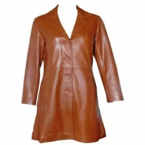 Vintage Style Leather Tailcoat Jacket for Women | Kilt and Jacks