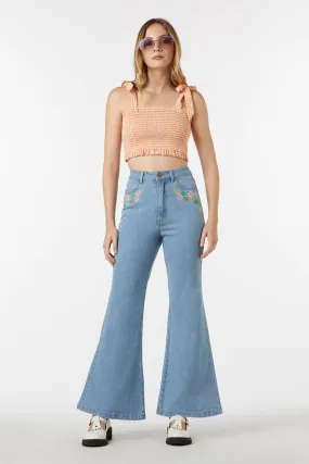 Wendy Flare Embroidered Jean